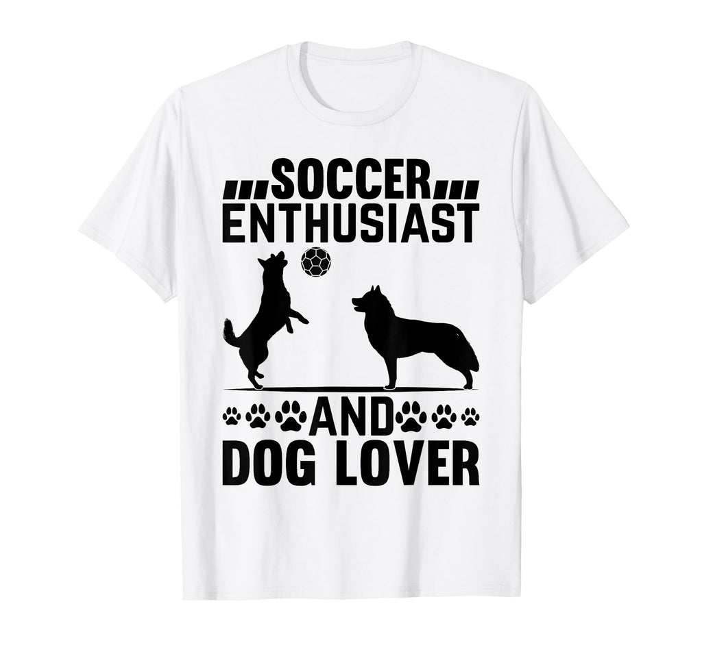 Soccer Enthusiast And Dog Lover Dog T-Shirt - Aesthetic Graphic for Adults - T-Shirt, Sweatshirt, Hoodie