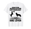 Soccer Enthusiast And Dog Lover Dog T-Shirt - Aesthetic Graphic for Adults - T-Shirt, Sweatshirt, Hoodie