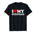 I Love My Step Dad Heart Family T-Shirt - Custom Art Print for Adults - T-Shirt, Sweatshirt, Hoodie