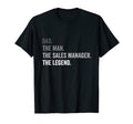 Mens Dad Sales Manager Legend T-Shirt - Casual Everyday Wear Men Women - T-Shirt, Sweatshirt, Hoodie