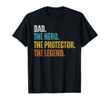 Dad Hero Protector Legend Funny Papa Dad T-Shirt - Graphic Print Men Women - T-Shirt, Sweatshirt, Hoodie