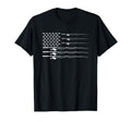 American Flag Fishing Fathers Day T-Shirt - Fun Novelty Design Unisex - T-Shirt, Sweatshirt, Hoodie