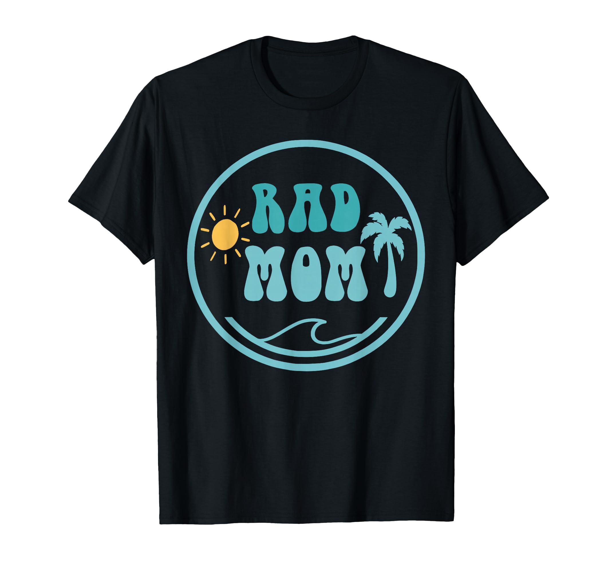 Rad Mom Big One 1St Birthday Surf T-Shirt - Casual Everyday Wear Men Women - T-Shirt, Sweatshirt, Hoodie