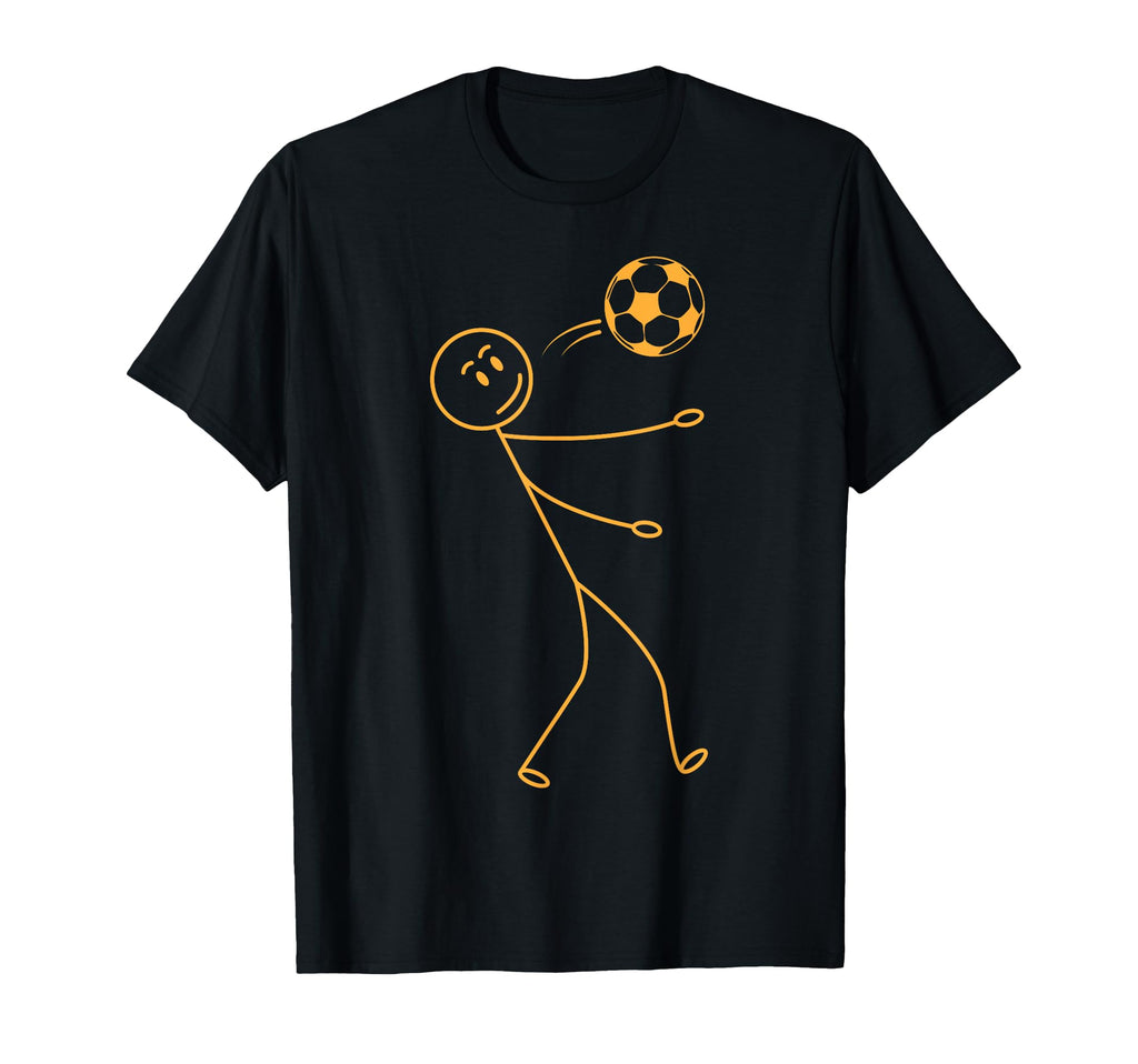 Soccer Stick Figure Soccer Player T-Shirt - Fun Novelty Design for Adults - T-Shirt, Sweatshirt, Hoodie
