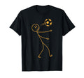 Soccer Stick Figure Soccer Player T-Shirt - Fun Novelty Design for Adults - T-Shirt, Sweatshirt, Hoodie