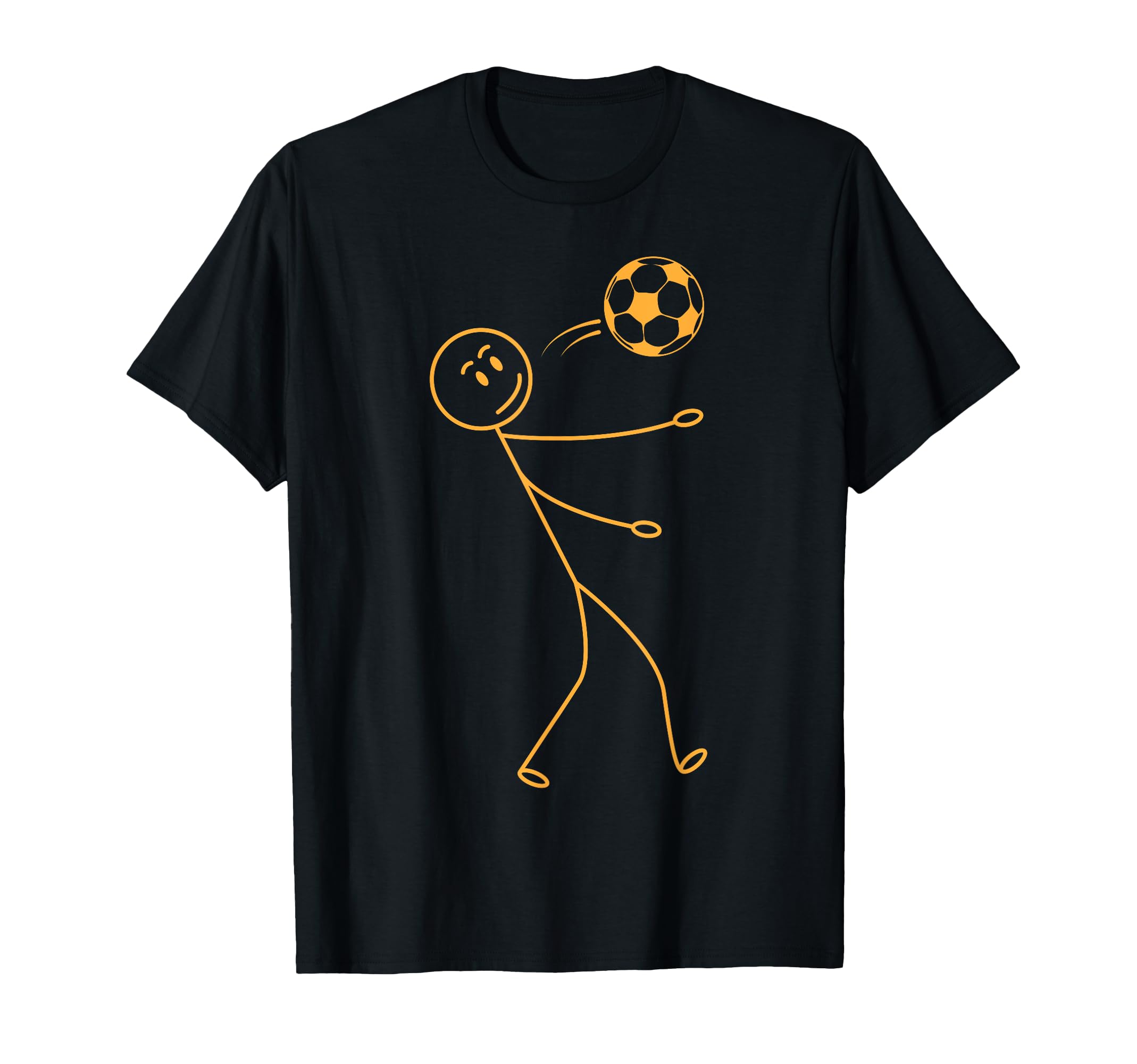 Soccer Stick Figure Soccer Player T-Shirt - Fun Novelty Design for Adults - T-Shirt, Sweatshirt, Hoodie