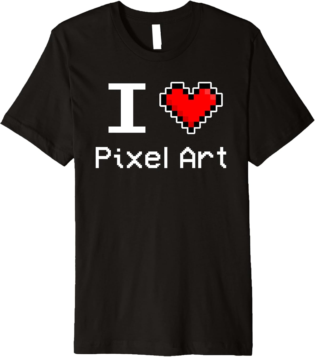 I Love Pixel Art, Heart, Retro Gamer Premium - Adult & Kids T-Shirts, Sweatshirts & Hoodies apparel design preview 1