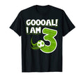 Goooal I Am 3 Soccer Sport Third Birthday T-Shirt - Streetwear Style Unisex - T-Shirt, Sweatshirt, Hoodie