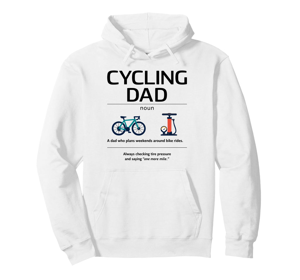 Cycling Dad Definition Gifts Fathers Hoodie - Trendy Graphic for Adults - T-Shirt, Sweatshirt, Hoodie