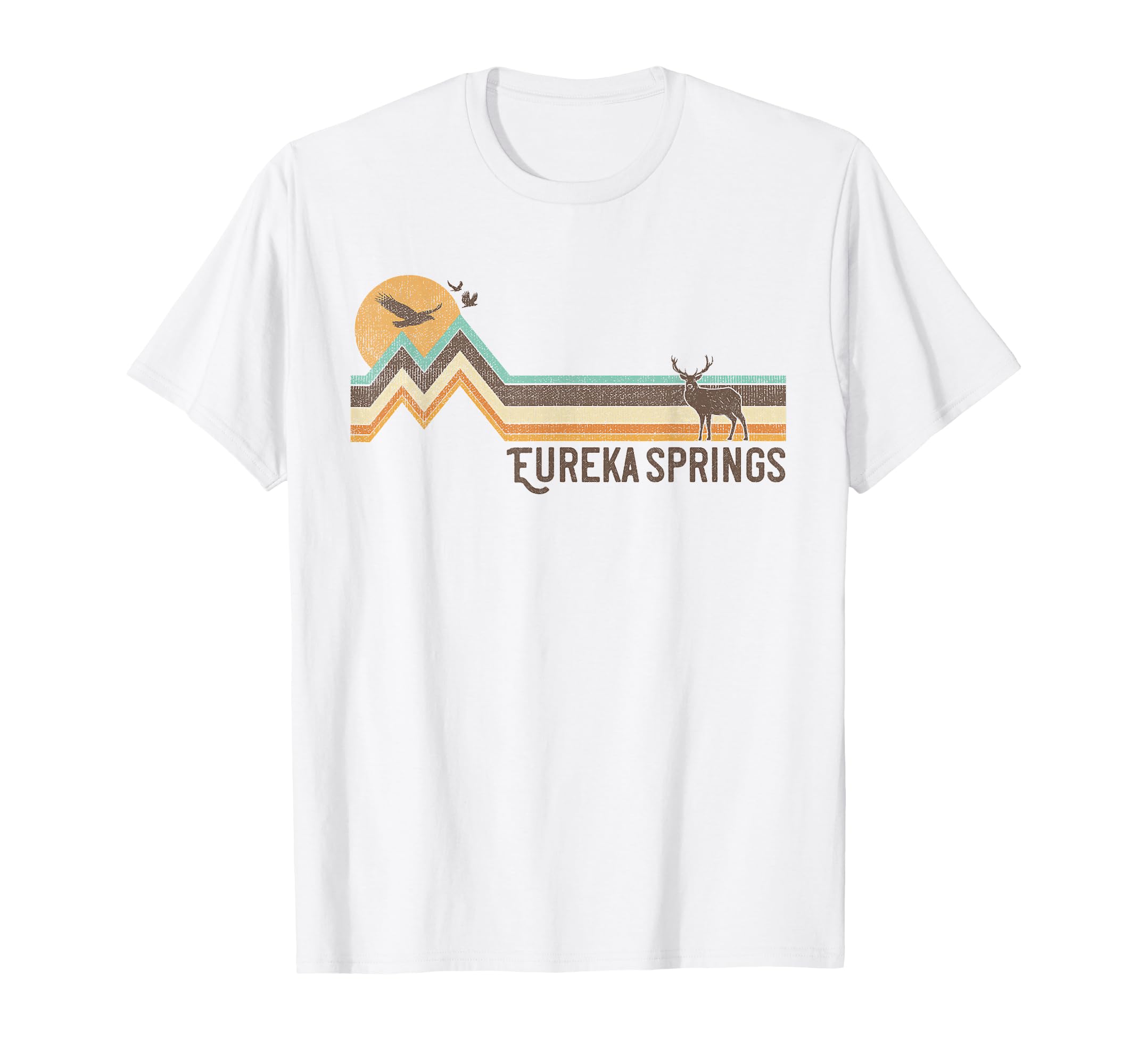 Eureka Springs 70S 80S Distressed Gift T-Shirt - Graphic Print for Adults - T-Shirt, Sweatshirt, Hoodie