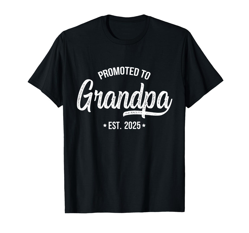 Promoted To Grandpa 2025 T-Shirt - Casual Everyday Wear for Adults - T-Shirt, Sweatshirt, Hoodie