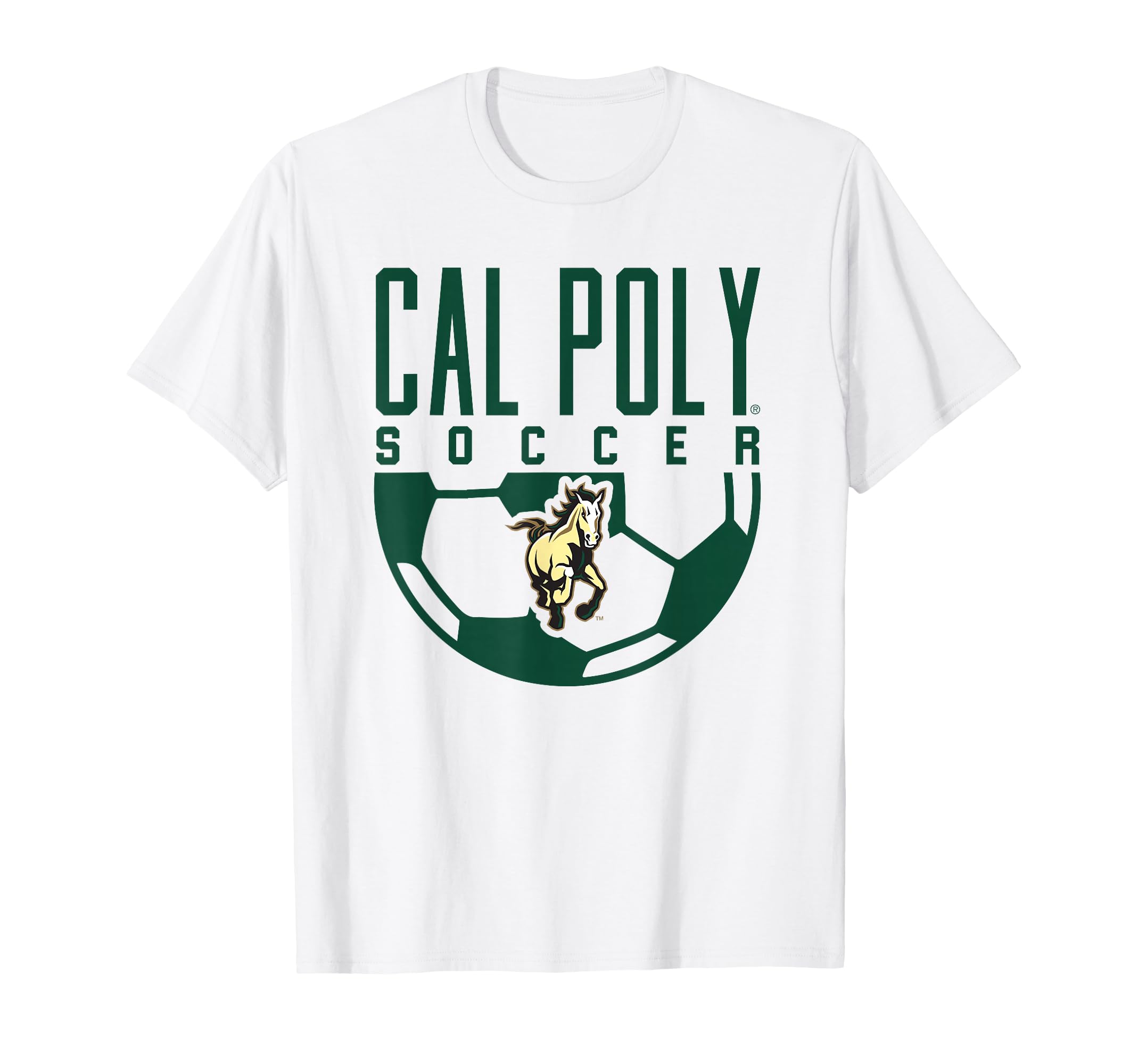 Cal Poly Mustangs Soccer Arch T-Shirt - Graphic Print Unisex - T-Shirt, Sweatshirt, Hoodie