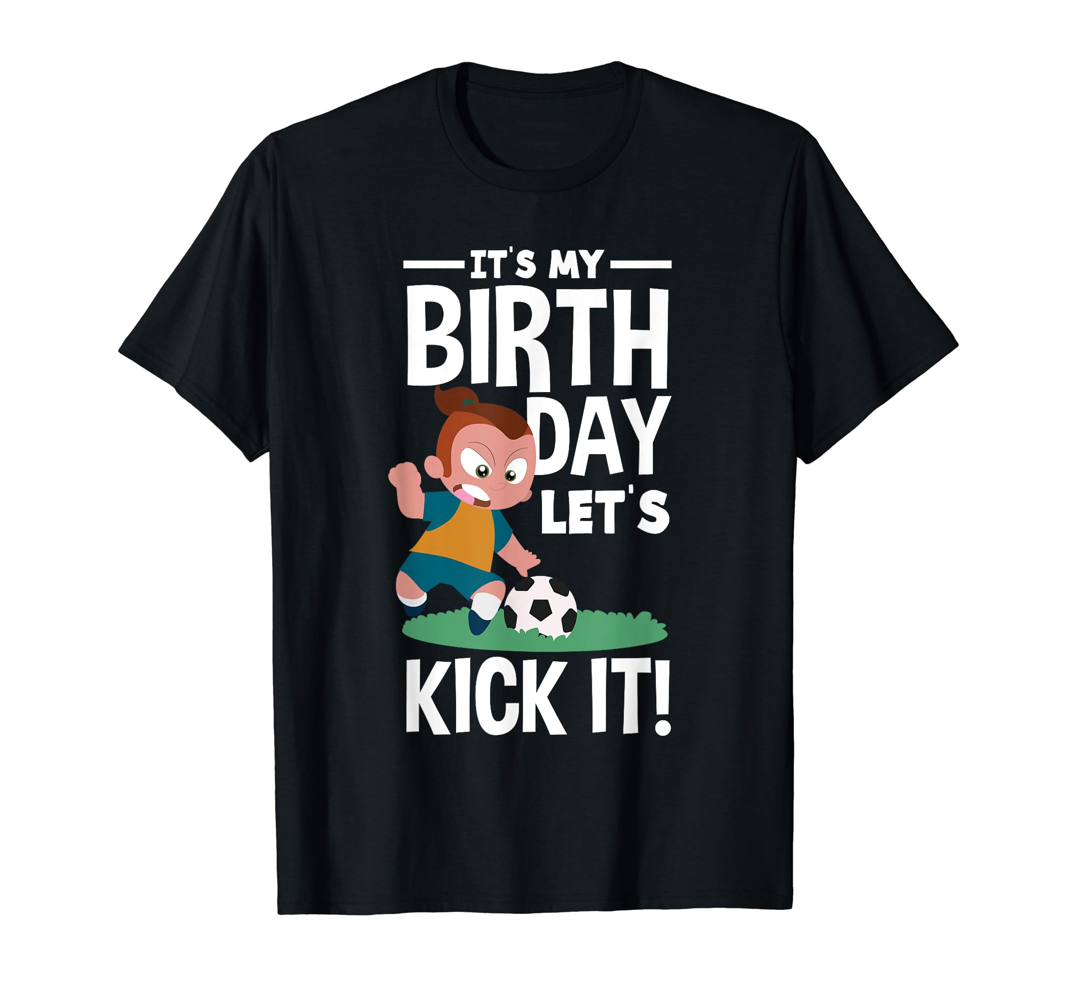 Soccer Birthday Soccer Football T-Shirt - Minimalist Print for Adults - T-Shirt, Sweatshirt, Hoodie