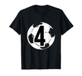 4 Soccer Birthday Gift Soccer Fan Sports T-Shirt - Trendy Graphic Unisex - T-Shirt, Sweatshirt, Hoodie