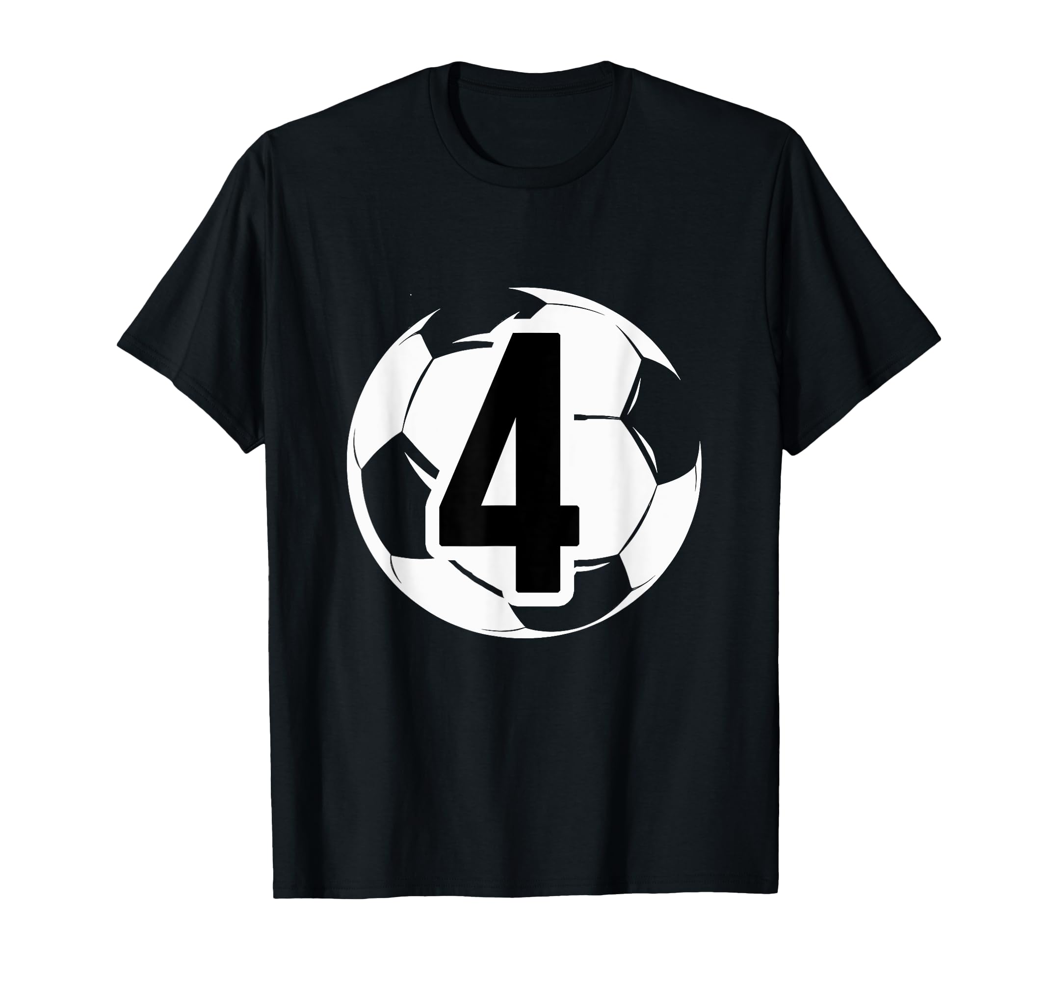 4 Soccer Birthday Gift Soccer Fan Sports T-Shirt - Trendy Graphic Unisex - T-Shirt, Sweatshirt, Hoodie