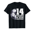 14 Years Being Awesome Soccer 14Th T-Shirt - Graphic Print Men Women - T-Shirt, Sweatshirt, Hoodie