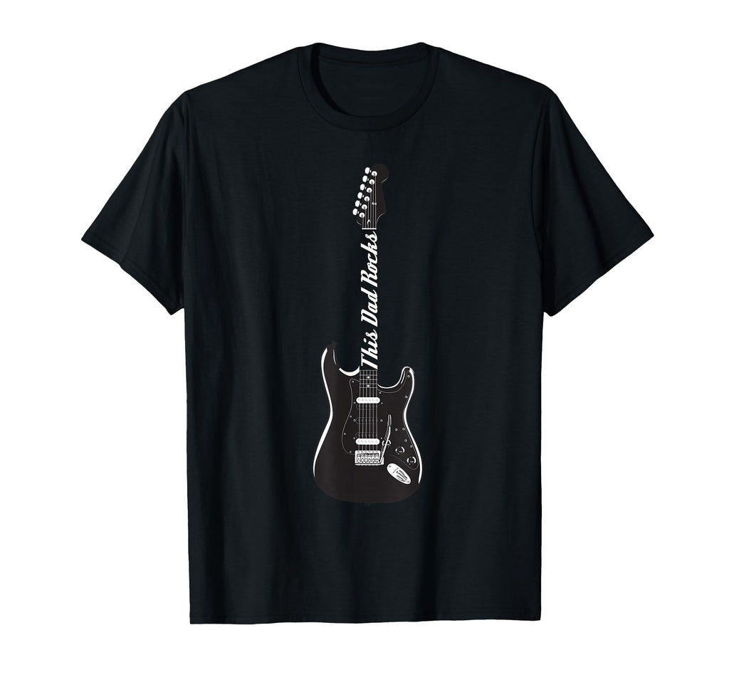 This Guitar Dad Rocks Music T-Shirt - Minimalist Print Men Women - T-Shirt, Sweatshirt, Hoodie