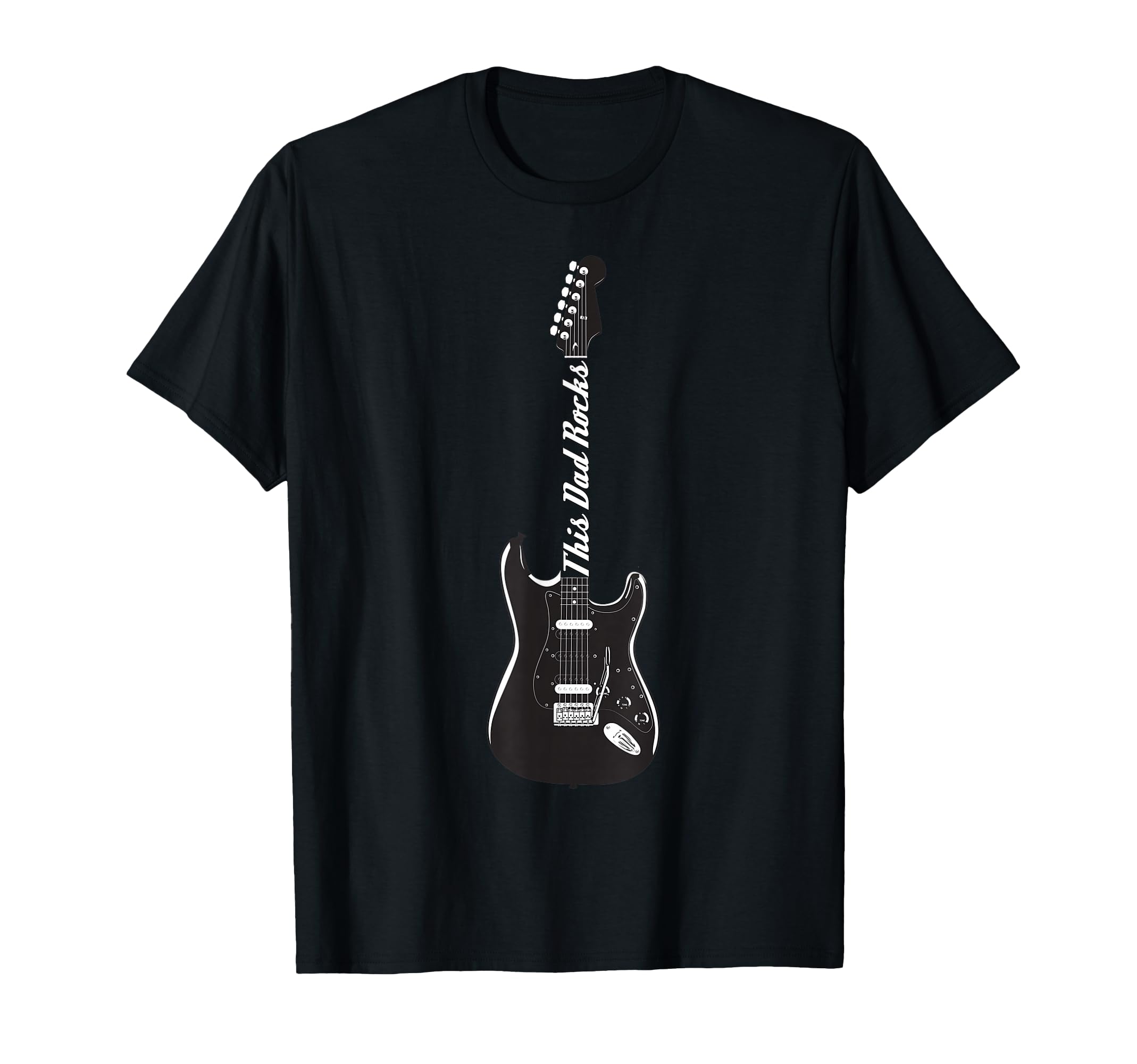 This Guitar Dad Rocks Music T-Shirt - Minimalist Print Men Women - T-Shirt, Sweatshirt, Hoodie
