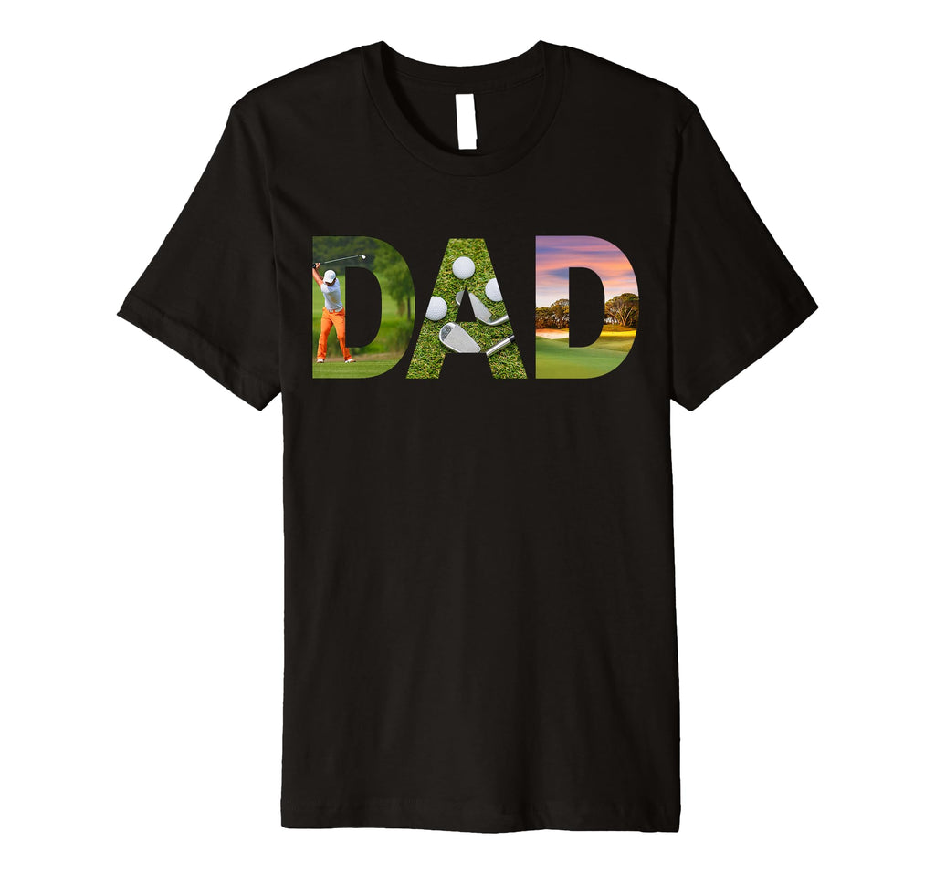 Golf Dad Word Picture Fathers Day T-Shirt - Aesthetic Graphic Unisex - T-Shirt, Sweatshirt, Hoodie