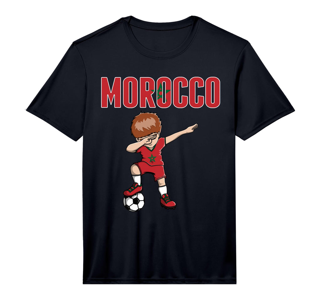 Dabbing Soccer Morocco Soccer Fans T-Shirt - Fun Novelty Design Unisex - T-Shirt, Sweatshirt, Hoodie