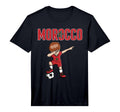 Dabbing Soccer Morocco Soccer Fans T-Shirt - Fun Novelty Design Unisex - T-Shirt, Sweatshirt, Hoodie