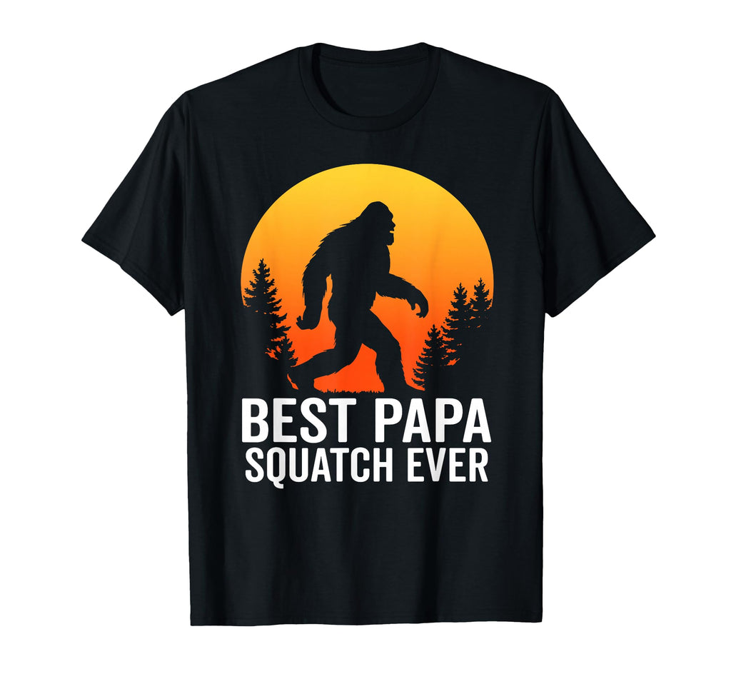 Bigfoot Dad Sasquatch Dad Best Papa T-Shirt - Trendy Graphic Unisex - T-Shirt, Sweatshirt, Hoodie