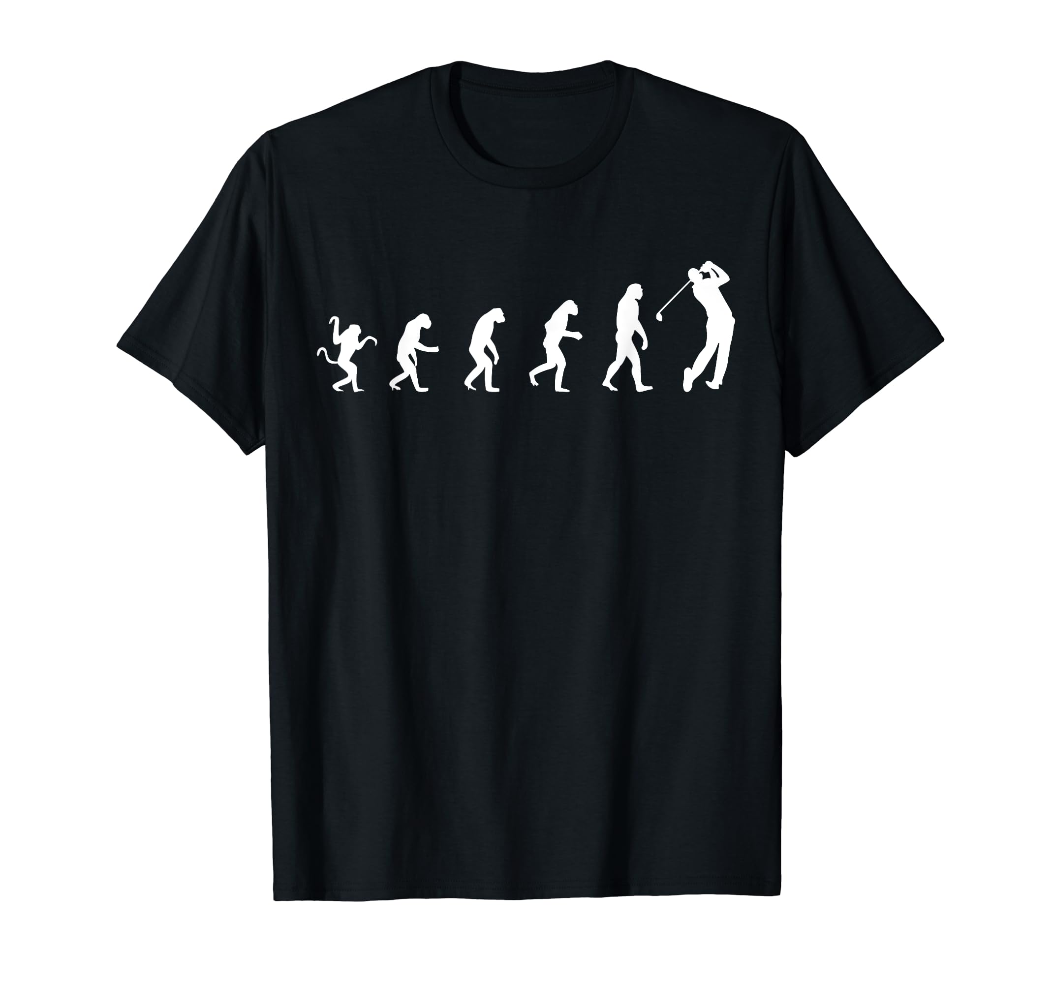 Evolution Golfer Funny Golf Golfing T-Shirt - Minimalist Print Men Women - T-Shirt, Sweatshirt, Hoodie
