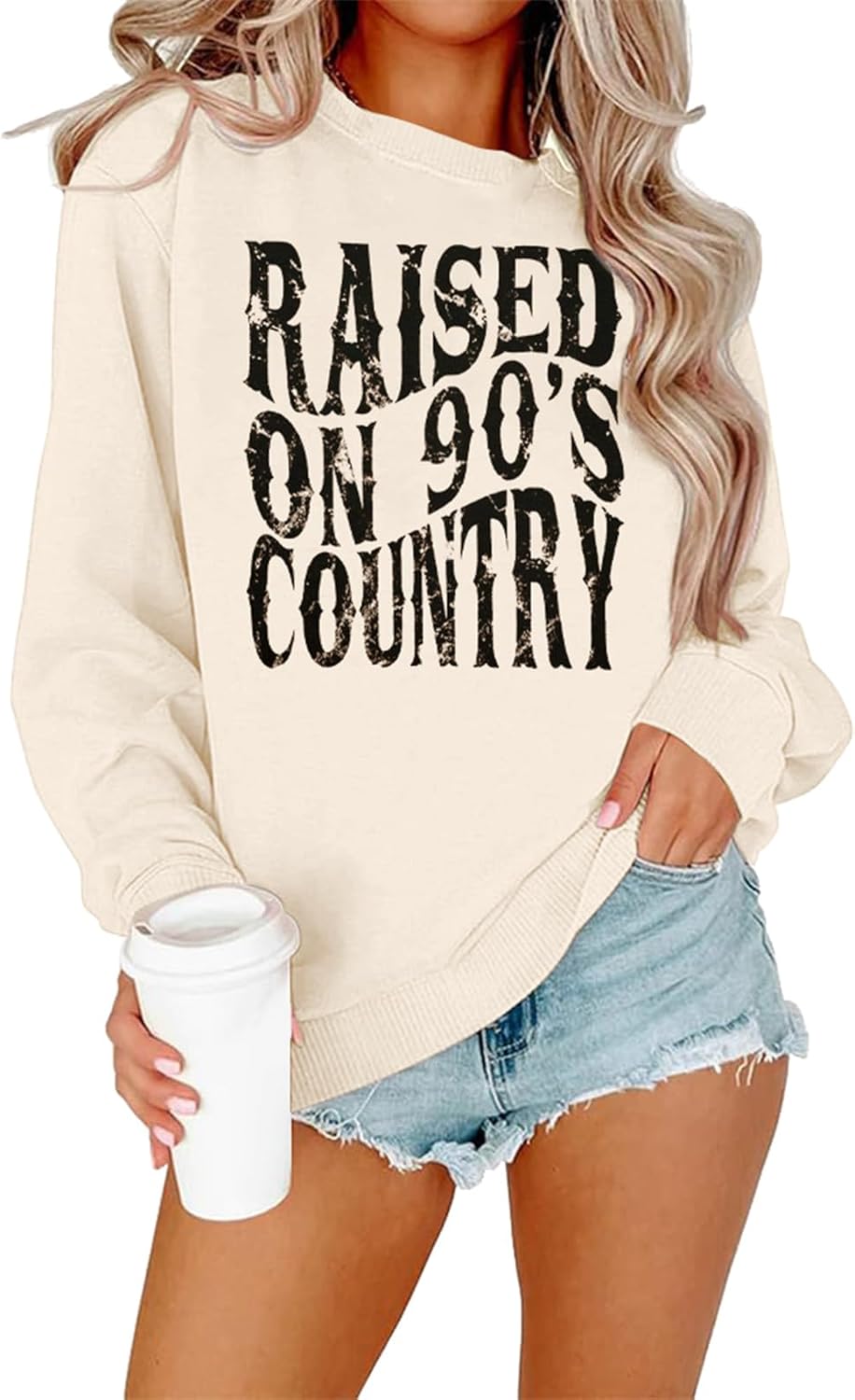 Raised on 90s Country Women Concert Tops Music - Adult & Kids T-Shirts, Sweatshirts & Hoodies apparel design preview 1