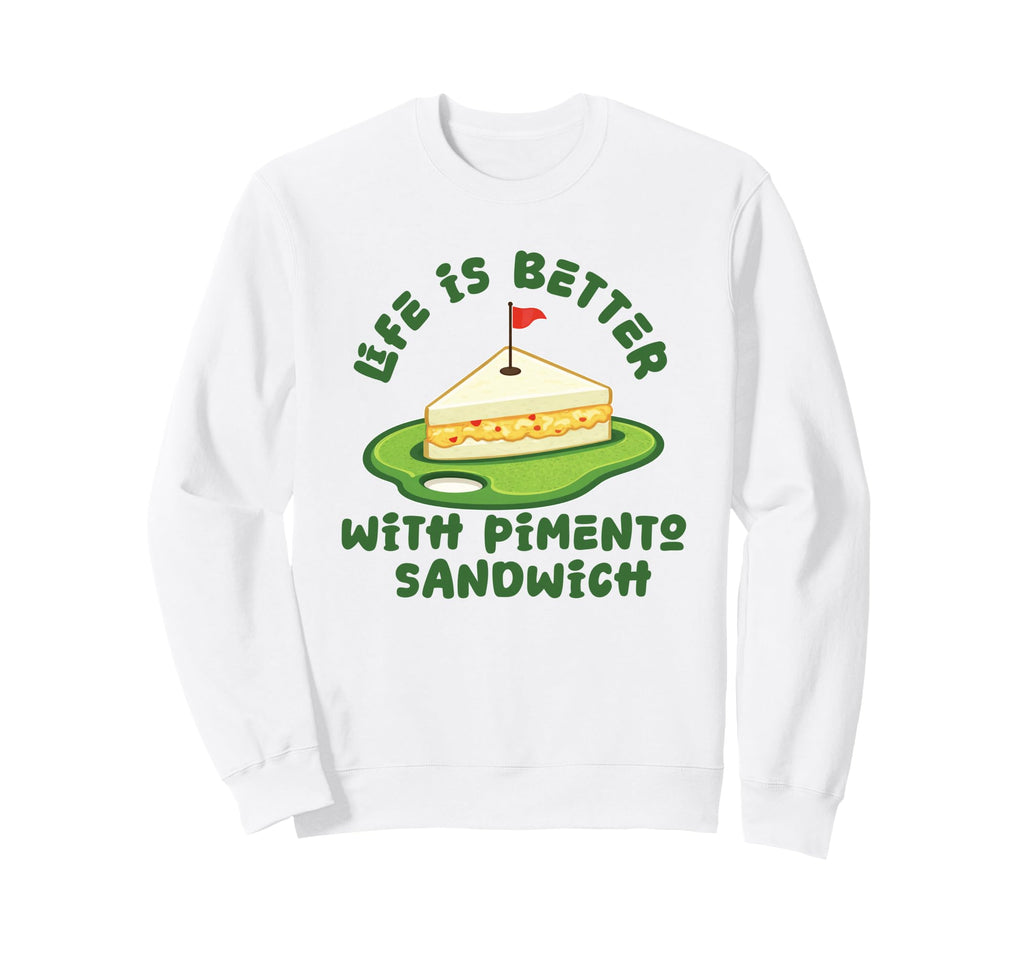 Pimento Cheese Sandwich Golf Dad Sweatshirt - Trendy Graphic for Adults - T-Shirt, Sweatshirt, Hoodie