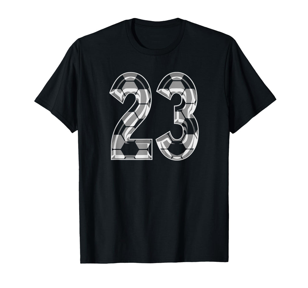 Soccer Pattern Number 23 Jersey T-Shirt - Fun Novelty Design Men Women - T-Shirt, Sweatshirt, Hoodie