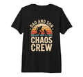 Dad And Son Chaos Crew Funny Matching T-Shirt - Graphic Print for Adults - T-Shirt, Sweatshirt, Hoodie