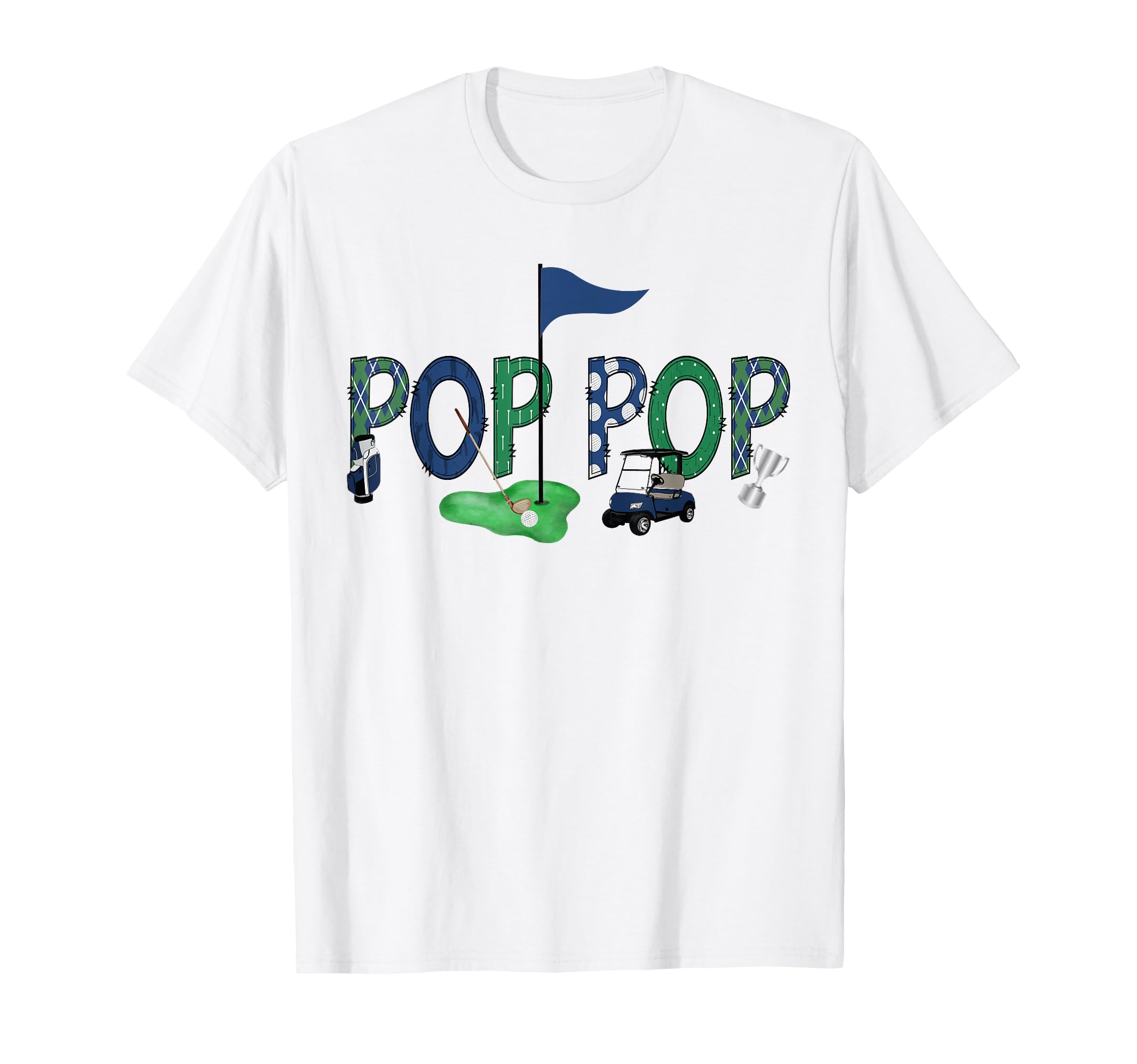 Pop Pop Birthday Hole One Golf Sport T-Shirt - Unique Graphic Unisex - T-Shirt, Sweatshirt, Hoodie