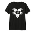 Soccer Heart Number 44 Jersey Sports Fan T-Shirt - Streetwear Style Unisex - T-Shirt, Sweatshirt, Hoodie