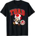 Toad Big Character Collegiate Style - Adult & Kids T-Shirts, Sweatshirts & Hoodies apparel design preview 1