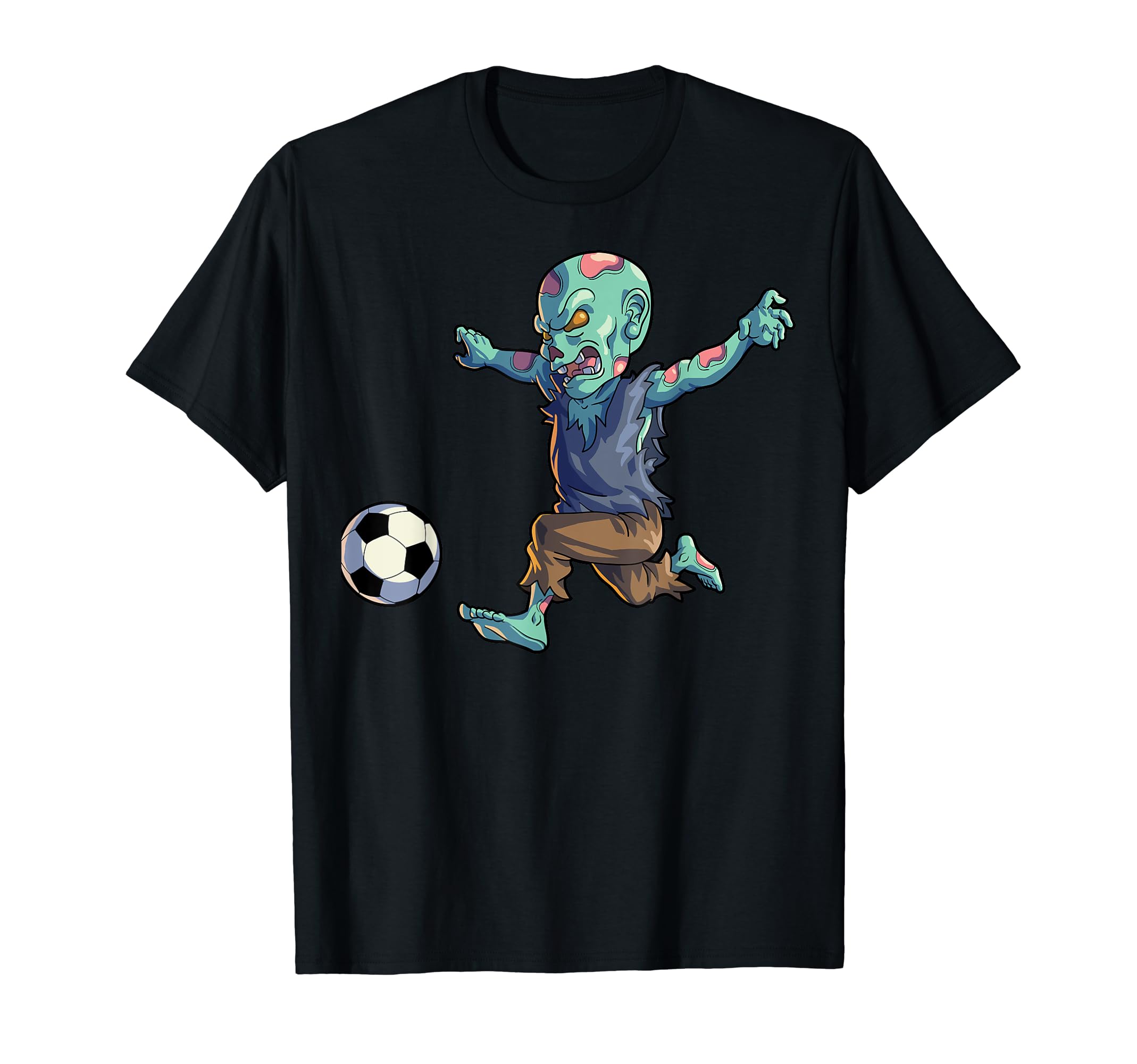 Soccer Zombie Halloween Soccer T-Shirt - Novelty Apparel Men Women - T-Shirt, Sweatshirt, Hoodie