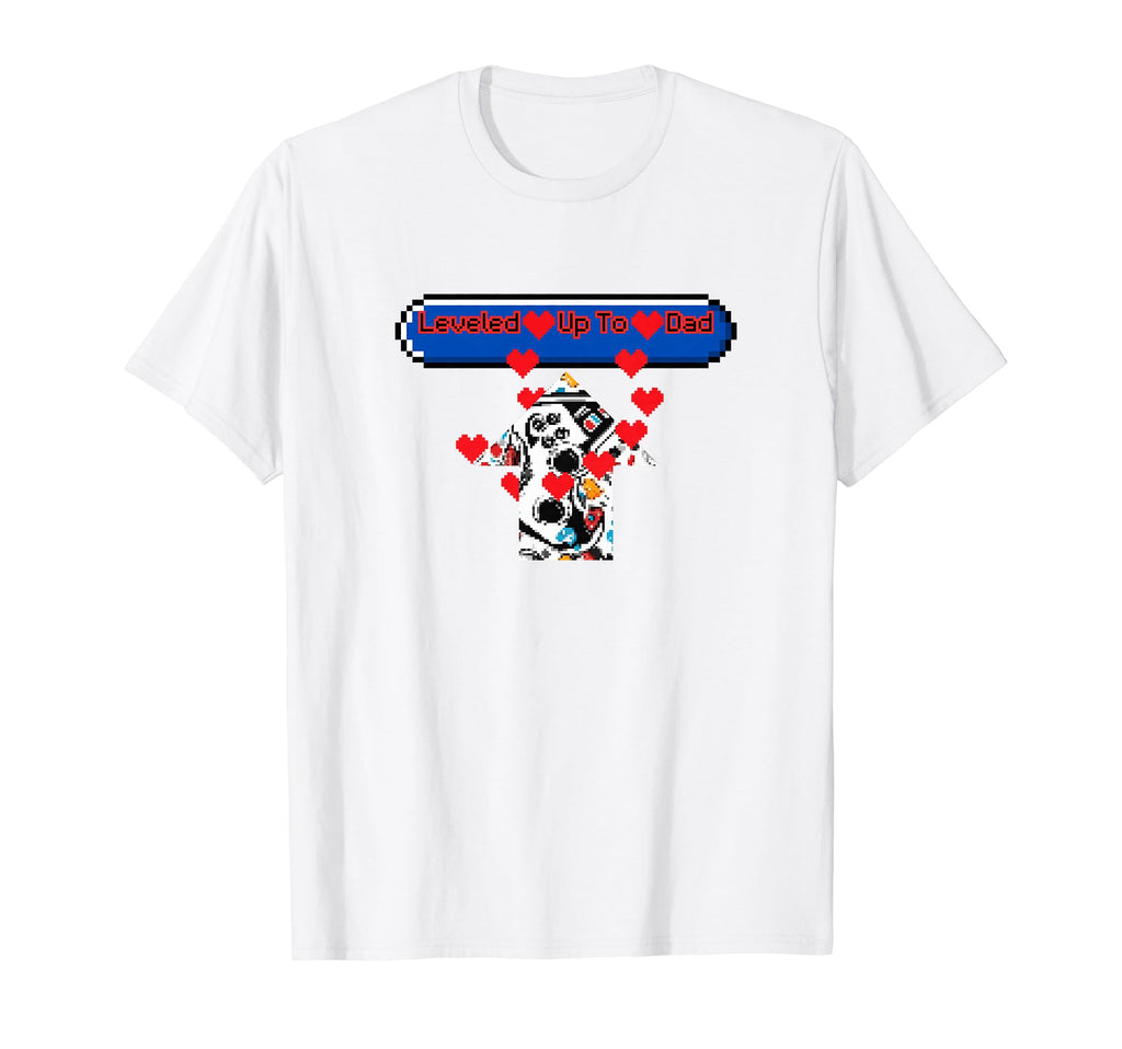 Leveled Up To Dad Pixel Gamer T-Shirt - Streetwear Style Men Women - T-Shirt, Sweatshirt, Hoodie