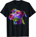 American Pitbull Terrier Pop Art Portrait for Dog - Adult & Kids T-Shirts, Sweatshirts & Hoodies apparel design preview 1