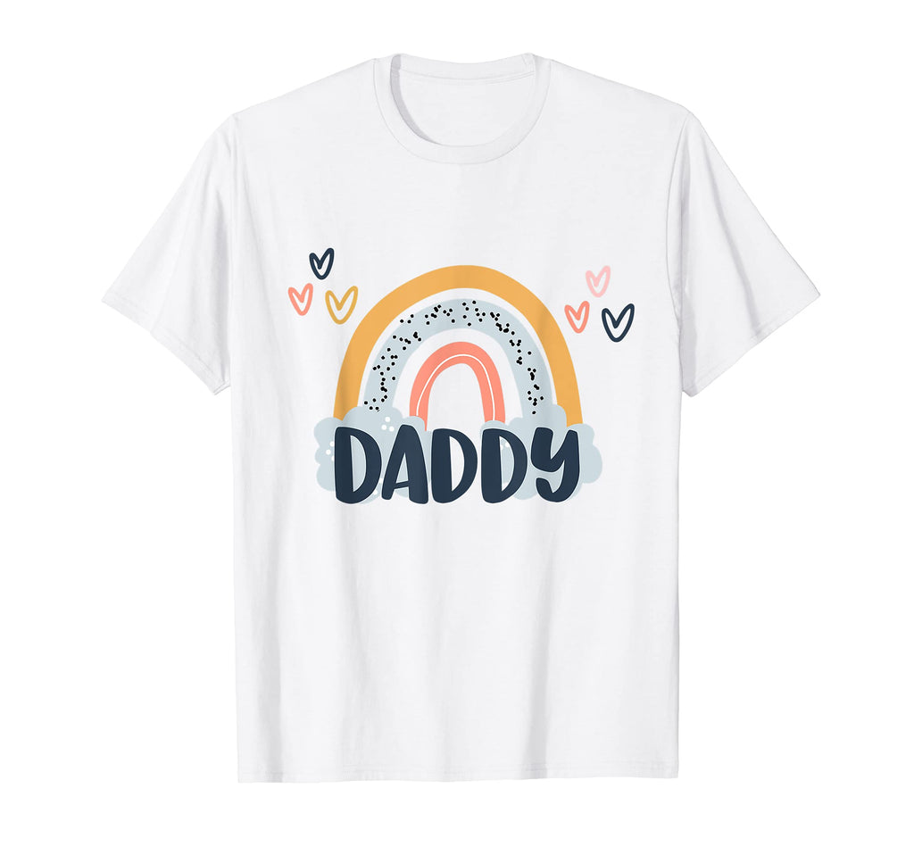 Mens Daddy Boho Rainbow Birthday T-Shirt - Novelty Apparel Men Women - T-Shirt, Sweatshirt, Hoodie