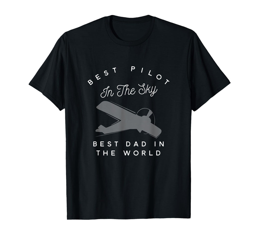 Dad Father Airplane Pilot Birth Day Gift T-Shirt - Trendy Graphic Unisex - T-Shirt, Sweatshirt, Hoodie