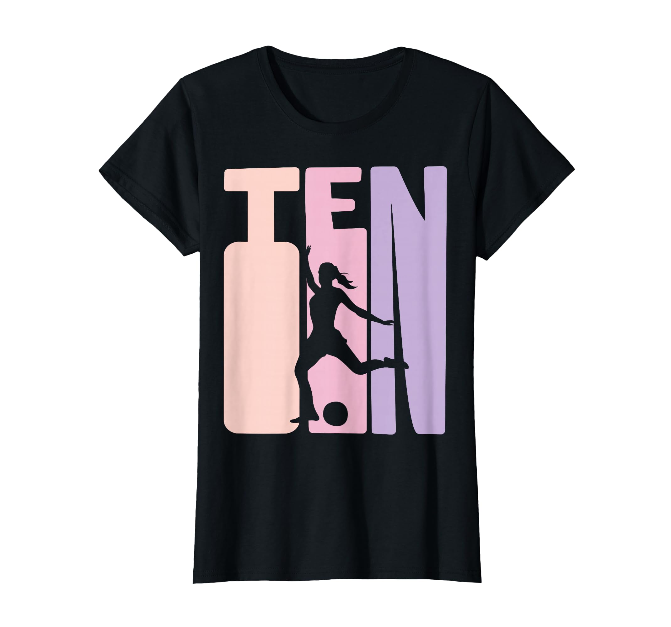 10 Years Soccer Gift 10Th Birthday T-Shirt - Minimalist Print for Adults - T-Shirt, Sweatshirt, Hoodie