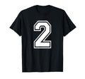 Number 2 Birthday Numbered Uniform T-Shirt - Custom Art Print for Adults - T-Shirt, Sweatshirt, Hoodie