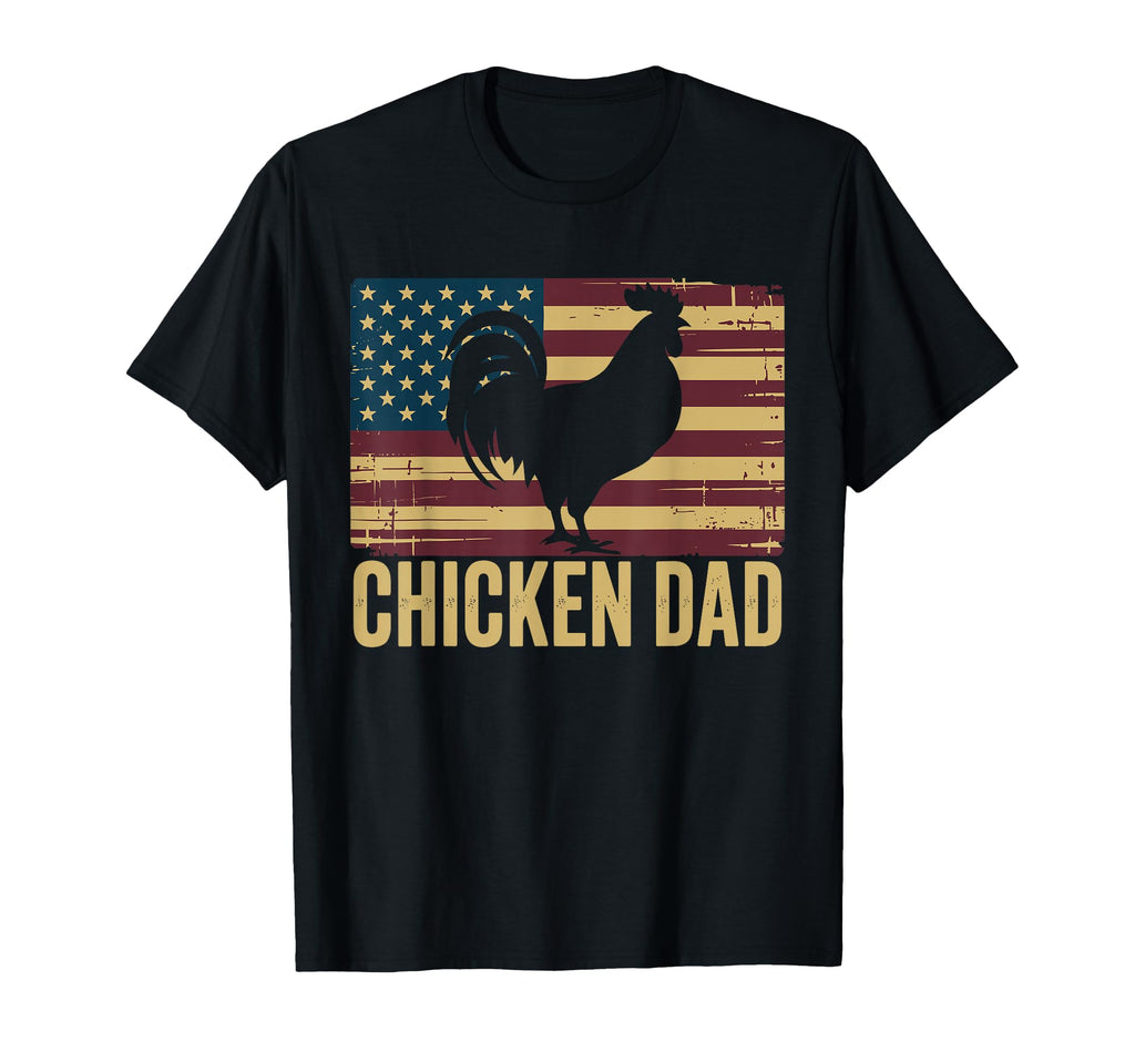 Mens Patriotic Stars Usa Flag Chicken T-Shirt - Trendy Graphic Men Women - T-Shirt, Sweatshirt, Hoodie