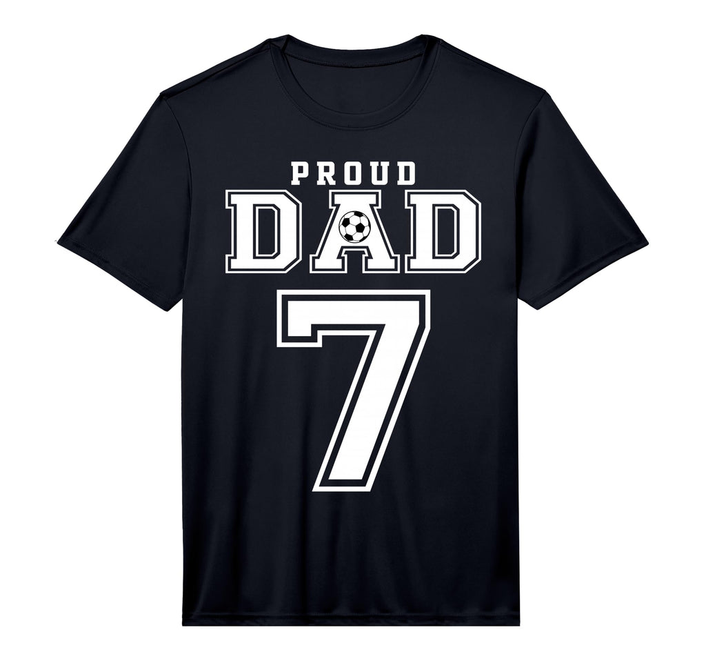 Number 7 Custom Proud Soccer T-Shirt - Fun Novelty Design for Adults - T-Shirt, Sweatshirt, Hoodie