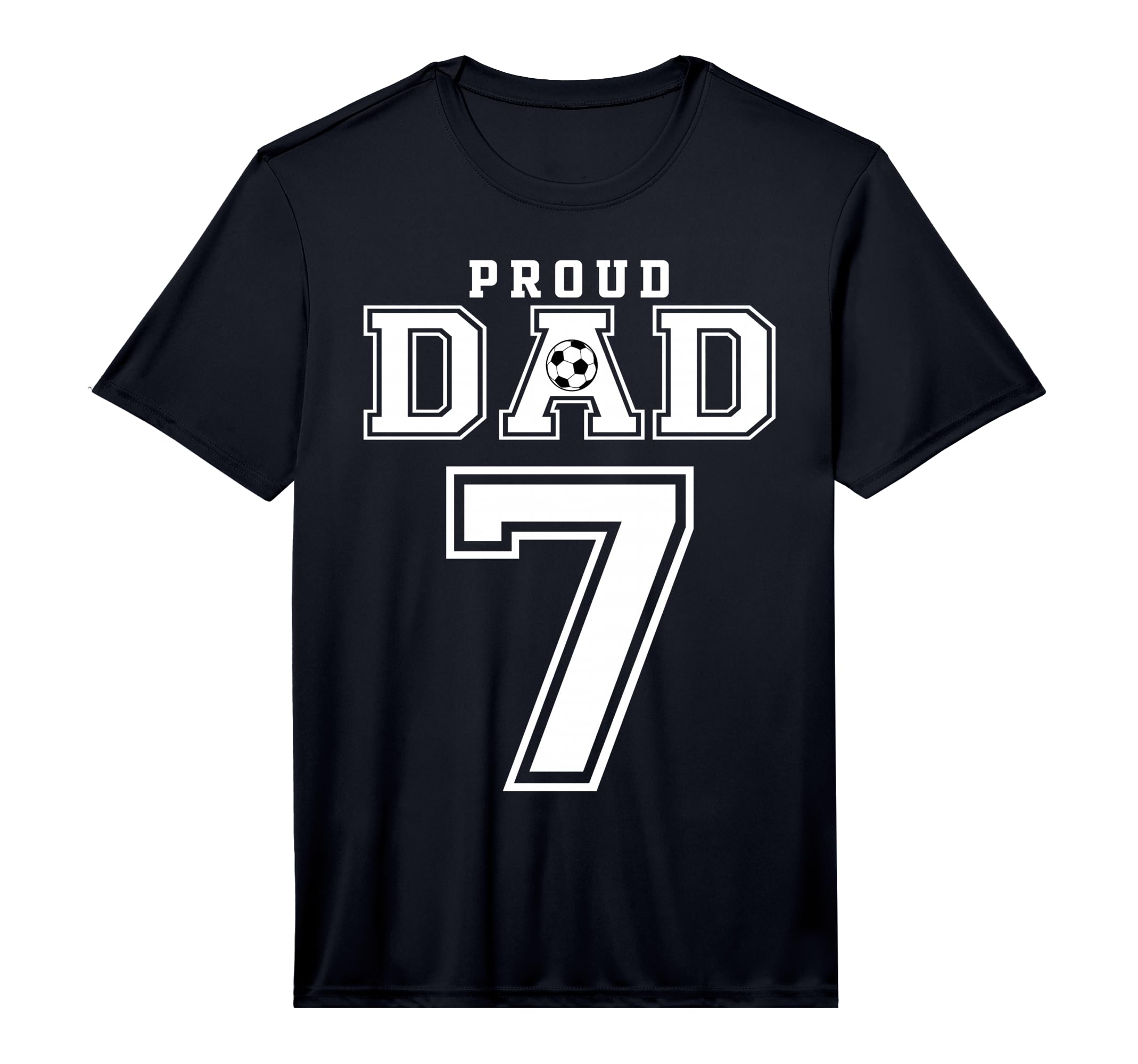 Number 7 Custom Proud Soccer T-Shirt - Fun Novelty Design for Adults - T-Shirt, Sweatshirt, Hoodie
