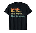 Abuelo Myth Legend Father Dad T-Shirt - Casual Everyday Wear for Adults - T-Shirt, Sweatshirt, Hoodie