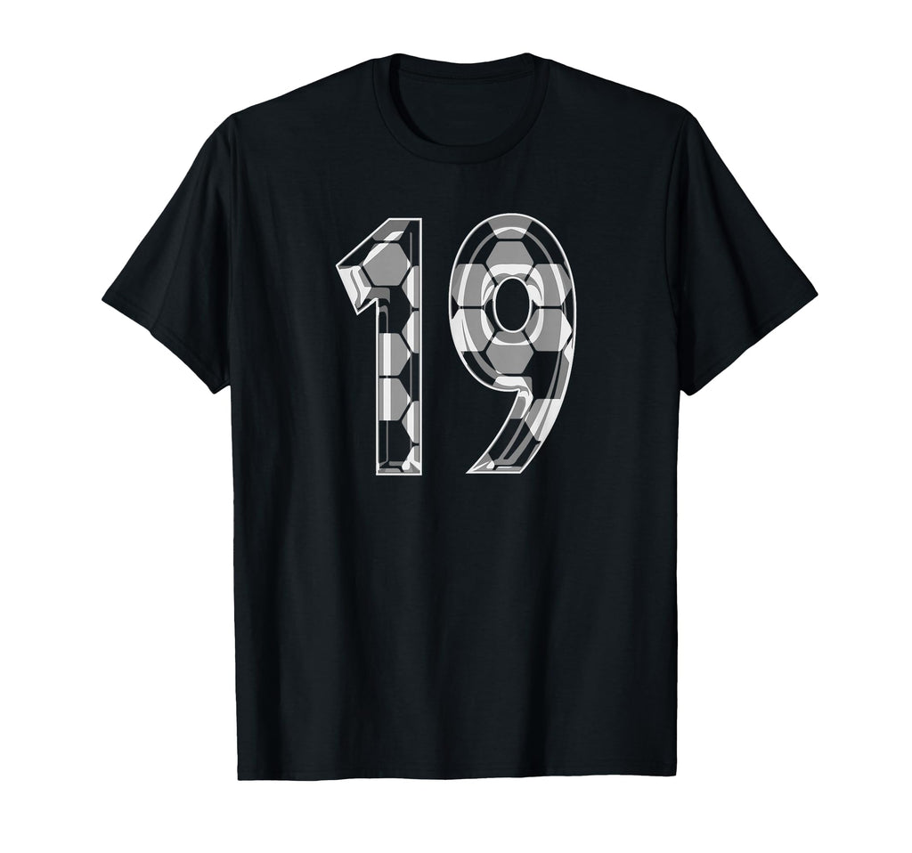 Soccer Pattern Number 19 Jersey T-Shirt - Casual Everyday Wear Unisex - T-Shirt, Sweatshirt, Hoodie