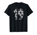 Soccer Pattern Number 19 Jersey T-Shirt - Casual Everyday Wear Unisex - T-Shirt, Sweatshirt, Hoodie