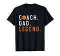 Mens Basketball Coach Dad Legend T-Shirt - Minimalist Print Men Women - T-Shirt, Sweatshirt, Hoodie