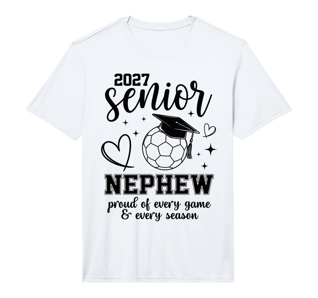 2027 Senior Soccer Nephew Proud Family T-Shirt - Graphic Print Men Women - T-Shirt, Sweatshirt, Hoodie