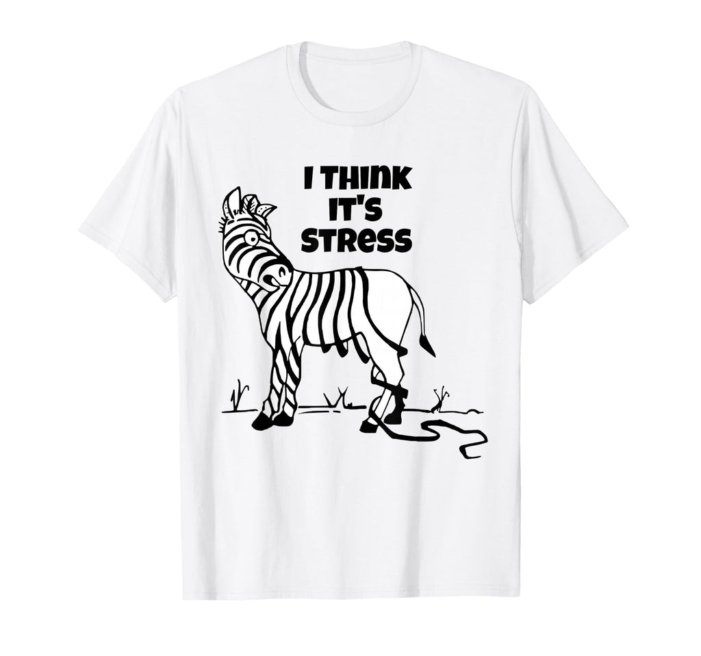 Zebra Stripes I Think Its Stress Falling T-Shirt - Streetwear Style Unisex - T-Shirt, Sweatshirt, Hoodie